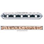 Dreamtime Crystal DC 77730 Rondelle Spacer Bars 5 Hole Light Smoked Topaz/Silver